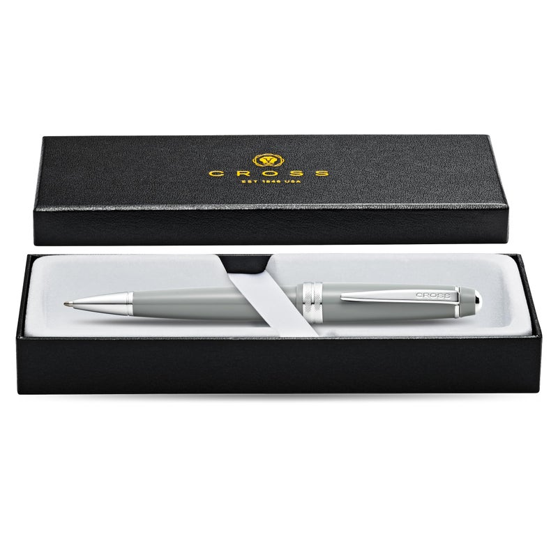 Cross Bailey Light Refillable Ballpoint Pen Presented in a Everyday Gift Box - Medium Point, Black Ink, Polished Gray - Image 3
