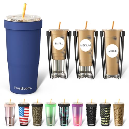 Frost Buddy Togo Buddy | 30 oz Stainless Steel Vacuum Insulated Tumbler | To Go Coffee Cup – Reusable, Iced Coffee Cups, Travel Mug, Thermal Cup for Hot & Cold Drinks, Dunkin Cup (Navy) - Image 1