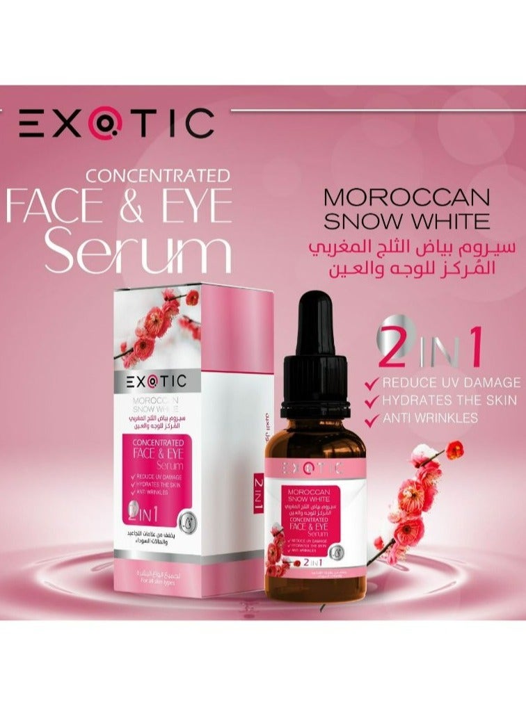 Exotic Moroccan Snow White Face and Eye Serum 30 ml - Image 2