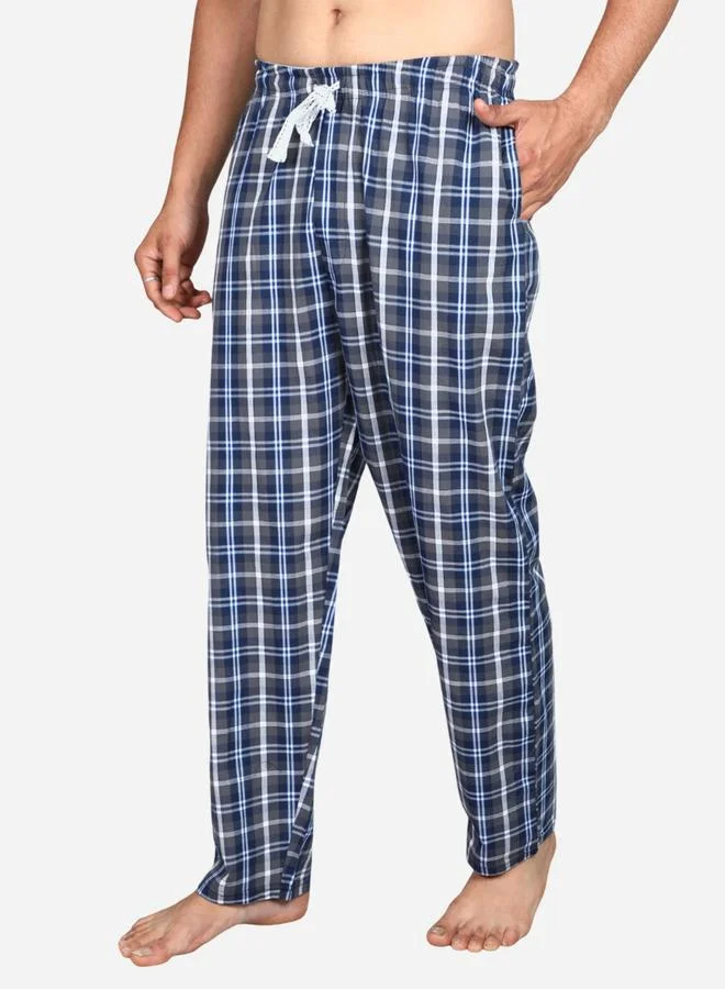 victor and jane Victor and Jane Solid Short Sleeve T-Shirt and Checked Pyjama Set