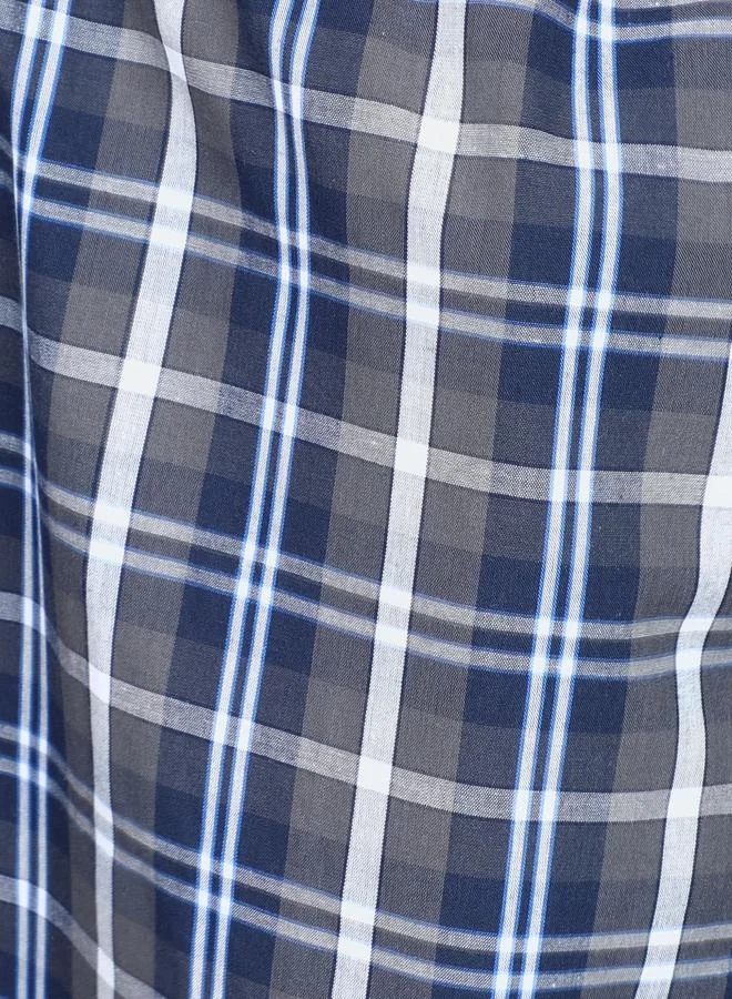 victor and jane Victor and Jane Solid Short Sleeve T-Shirt and Checked Pyjama Set
