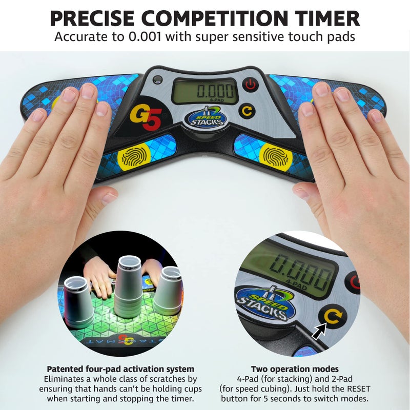 Speed Stacks G5 Timer | Official Sport Stacking and Cubing Association Timer | Accuracy to 0.001 seconds - Image 3