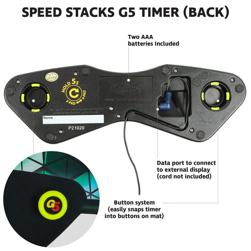 Speed Stacks G5 Timer | Official Sport Stacking and Cubing Association Timer | Accuracy to 0.001 seconds - Image 5