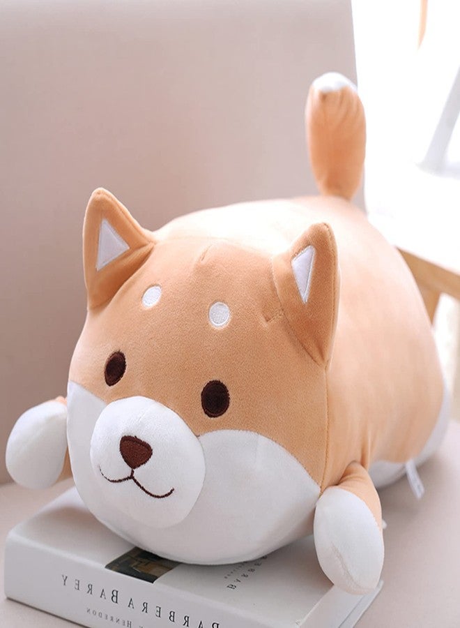 sofipal Shiba Inu Dog Plush Pillow, Soft Cute Corgi Stuffed Animals Doll Toys Gifts for Valentine, Christmas, Birthday, Bed, Sofa Chair (Brown Round Eye, 21.3in) - Image 2