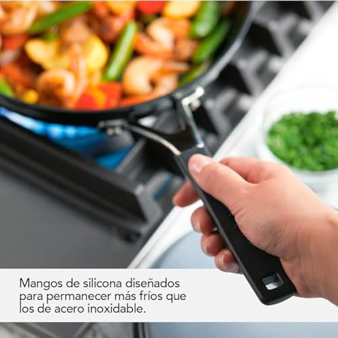 KitchenAid Hard Anodized Nonstick Frying PansSkillet Set 825 Inch And 10 Inch Onyx Black - Image 5