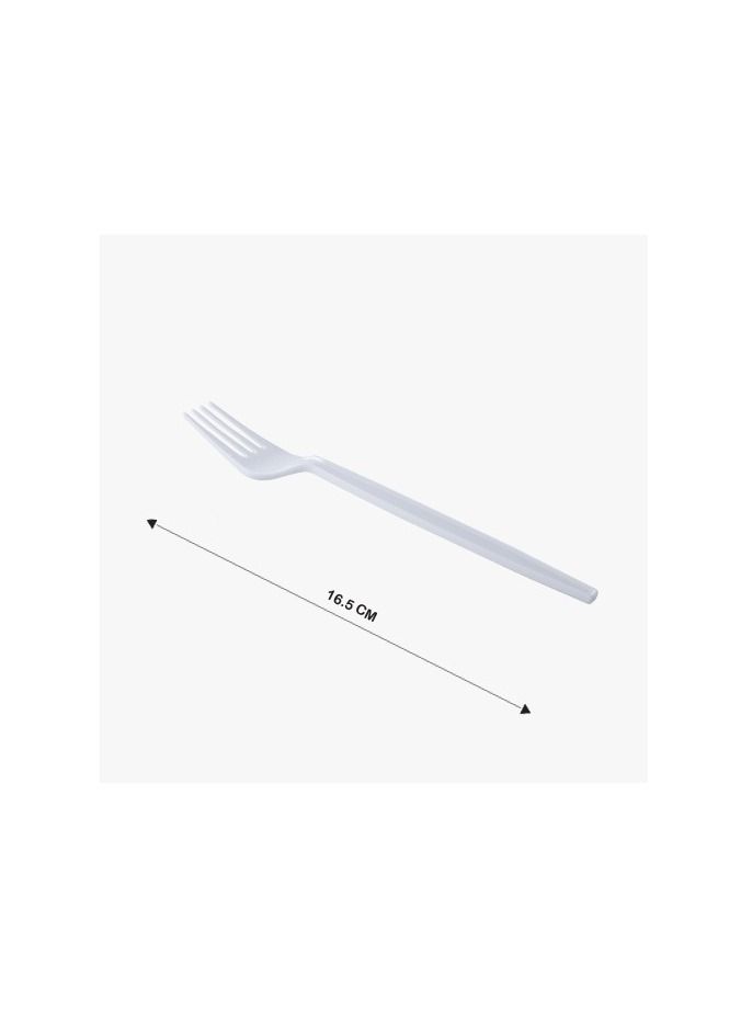 Falconpack Plastic Fork White 20 Packs x 50 Pieces - Image 2