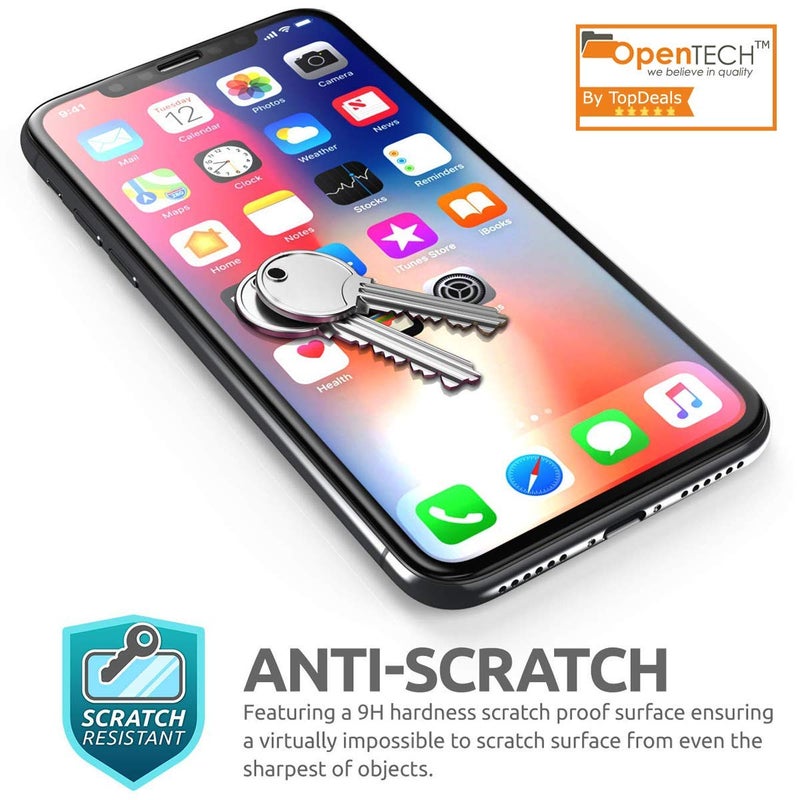 OpenTech Military-Grade Tempered Glass Screen Protector for iPhone XR / 11 with Edge to Edge Coverage - Case Friendly, Anti-scratch, 9H Hardness and Bubble free installation kit - Image 4