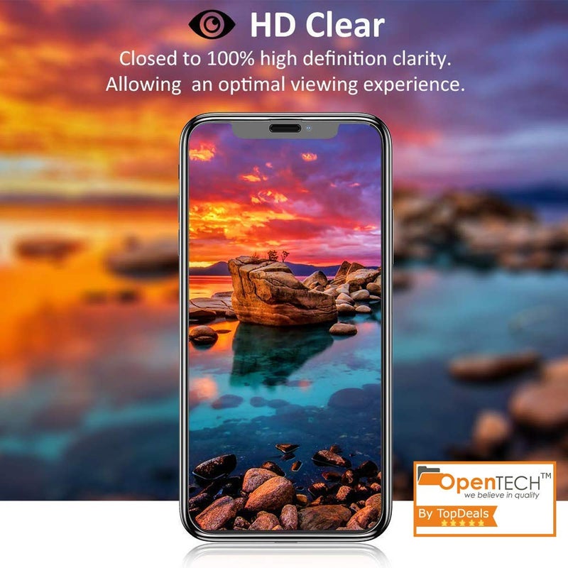 OpenTech Military-Grade Tempered Glass Screen Protector for iPhone XR / 11 with Edge to Edge Coverage - Case Friendly, Anti-scratch, 9H Hardness and Bubble free installation kit - Image 5