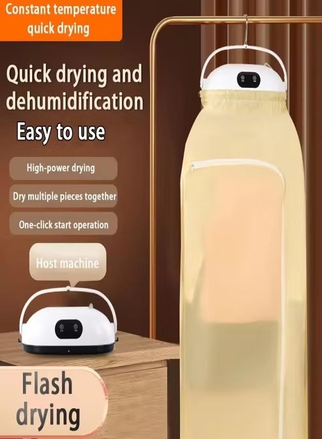 BUYCO Mini Portable Dryer for Apartment Travel Dorm hotel RV Portable Dryer Machine With Timing Function Equipped Easy to Use Dryer Bag for Delicate Garments Underwear Baby Clothes - Image 4