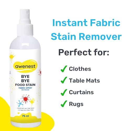 awenest Bye Bye Stain - Instant Stain Remover Fabric Spray | Toxin-free | 50+ Stains | Easy to Carry | Plant-based | Pack of 2 - Image 5