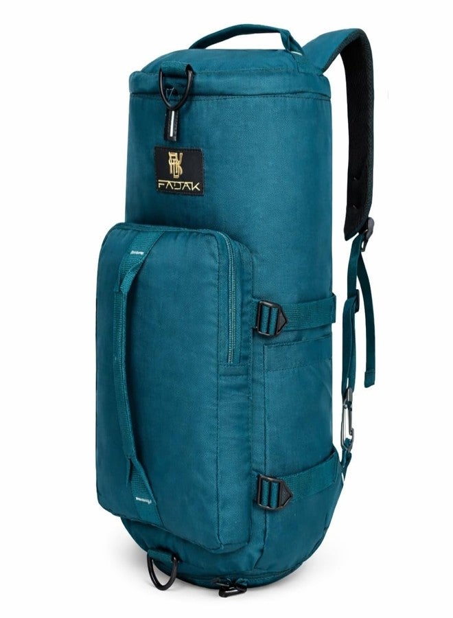 Fadak Backpack Carry Luggage,Small Imported Lightweight Waterproof Duffle Bag, Rucksack Travel Bag,Riding Luggage Bag,zym Bag, (Navy Green) - Image 1
