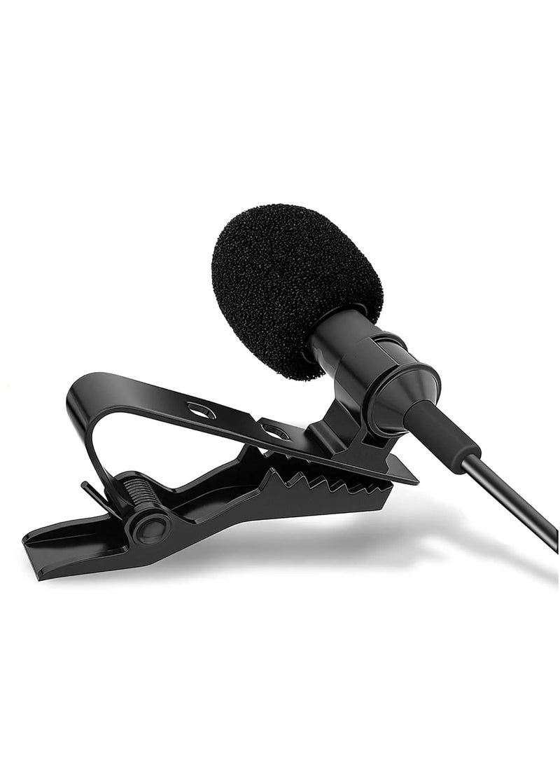 MOURIV - CM205 Ultimate Lavalier Microphone for Bloggers and Vloggers Lapel Mic Clip-on Omnidirectional Condenser Compatible with iPhone Ipad Samsung Android Windows Smartphones - Image 1