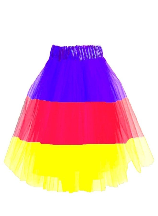HIBA CREATIONS Girls Kid happy holi costume skirt and top for 5-6 Years old kids - Image 3