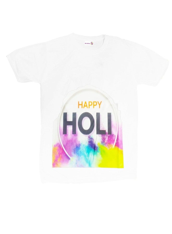 HIBA CREATIONS Girls Kid happy holi costume skirt and top for 5-6 Years old kids - Image 4