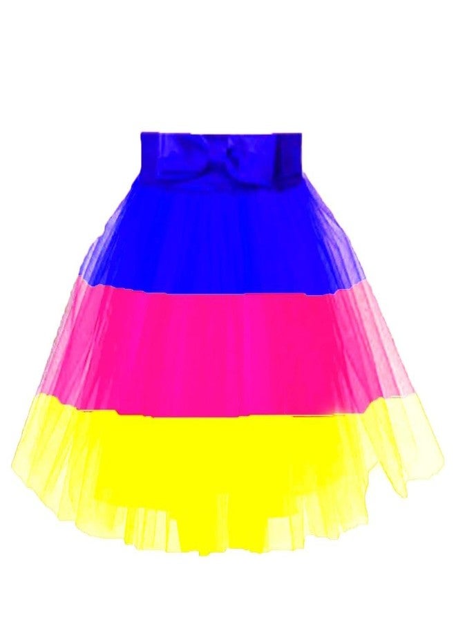HIBA CREATIONS Girls Kid happy holi costume skirt and top for 5-6 Years old kids - Image 2