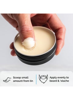 Zeus ZEUS Beard Balm Leave-In Conditioner, Beard Styling Grooming Balm with Natural Beeswax & Shea Butter (MADE IN USA) 2 oz. Unscented  - Image 5
