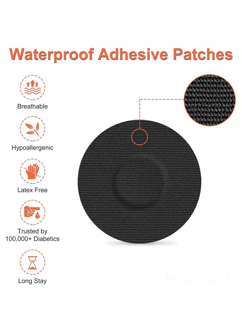 Hihonor Freestyle Adhesive Patch, 25 PCS Good for Libre– Enlite – Guardian –Pre-Cut Back Paper Waterproof Libre2/3 Sensor Covers Flesh Flexible CGM Patches NO Glue in The Center, Long Fixation for Your Sensor  - Image 3