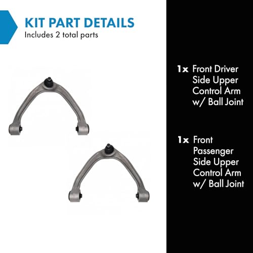 TRQ Front Upper Control Arm with Ball Joint Set Compatible with 2008-2012 INFINITI EX35 2013 EX37 2008-2013 G37 2014-2023 Q50 2014-2022 Q60 2014-2017 QX50 2009-2020 Nissan 370Z - Image 2