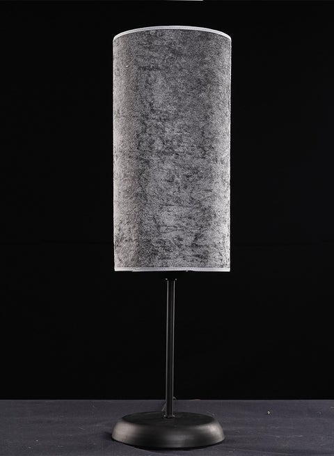 Petit Tavolo Black Table Lamp - Grey (Velvet)