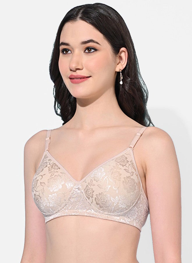 FIMS Pack Of 2 Self Design Full Coverage Lightly Padded All Day Comfort Bras - Image 3