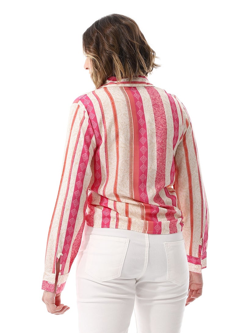 Coctail 5684-blouse-fuchia  - Image 3