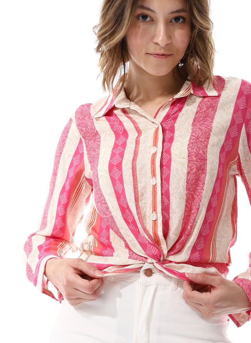 Coctail 5684-blouse-fuchia  - Image 4
