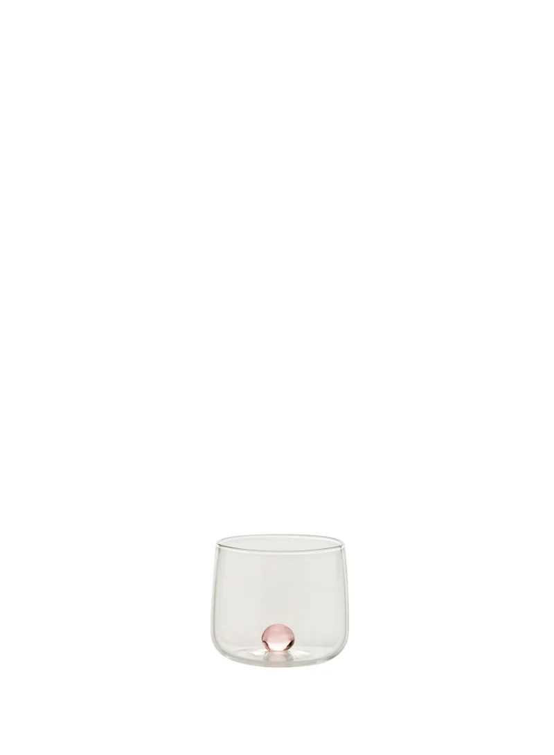 Zafferano Bilia Tumbler Junior Transparent, Ball Pink Ø.60x52mm. CL.10