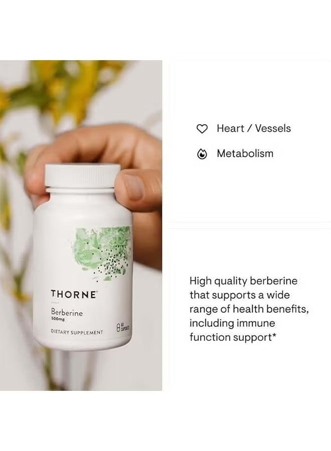 NH Berberine Botanical Supplement | Supports Healthy Blood Sugar Metabolism | 60 Plant-Based Capsules - Image 4