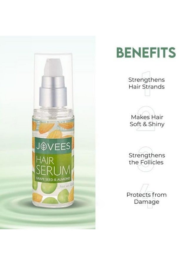 Jovees - Herbal Hair Serum Grape Seed And Almond For Frizzy Hair Prevents Hairfall For Men & Women (60Ml) - Image 1