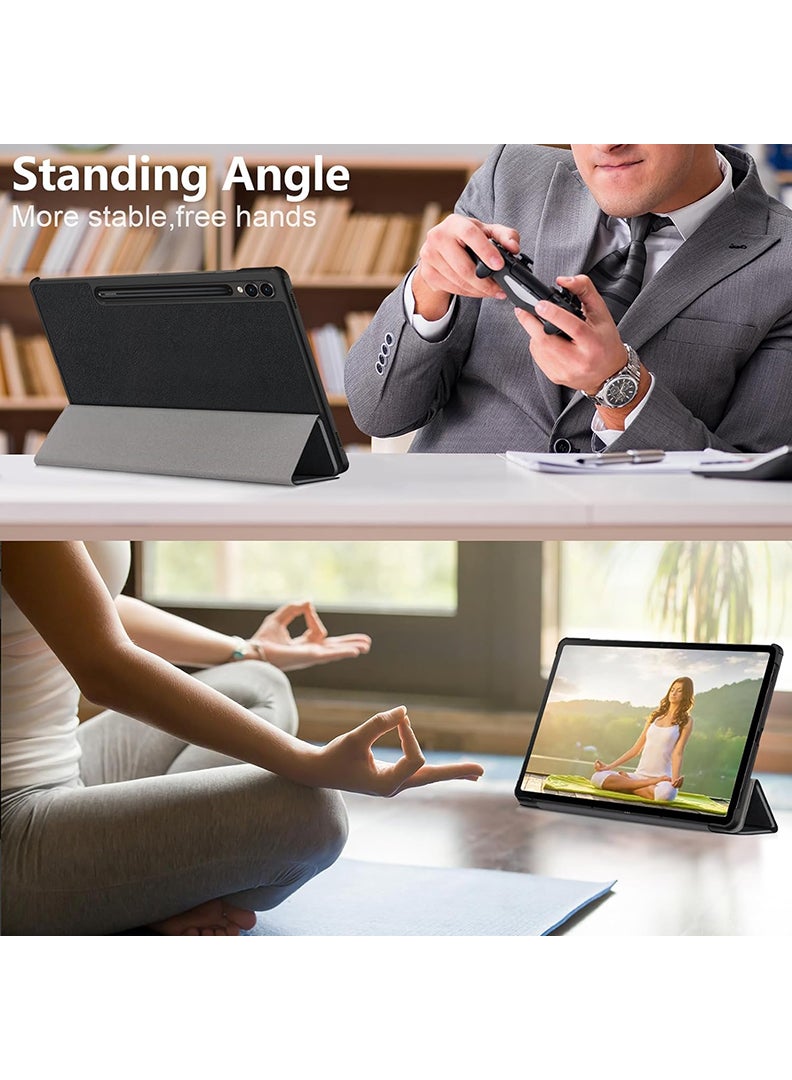 Theodor Protective Flip Case For Samsung Galaxy Tab S9 With Trifold Stand Auto Wake Sleep Shockproof Cover ghost  copy - Image 5