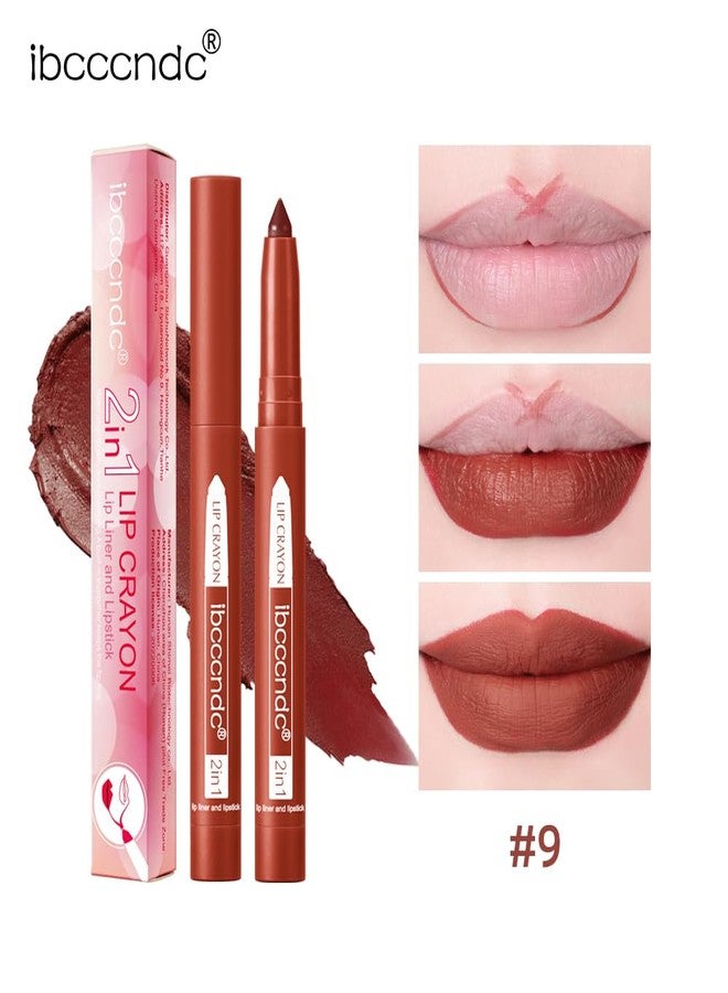 MYUANGO 12 Colors Matte Lip Liner Pencil, Waterproof Lasting Lip Crayon, Natural Vegan Lip Liner Set with Sharpener for Women (09) - Image 3