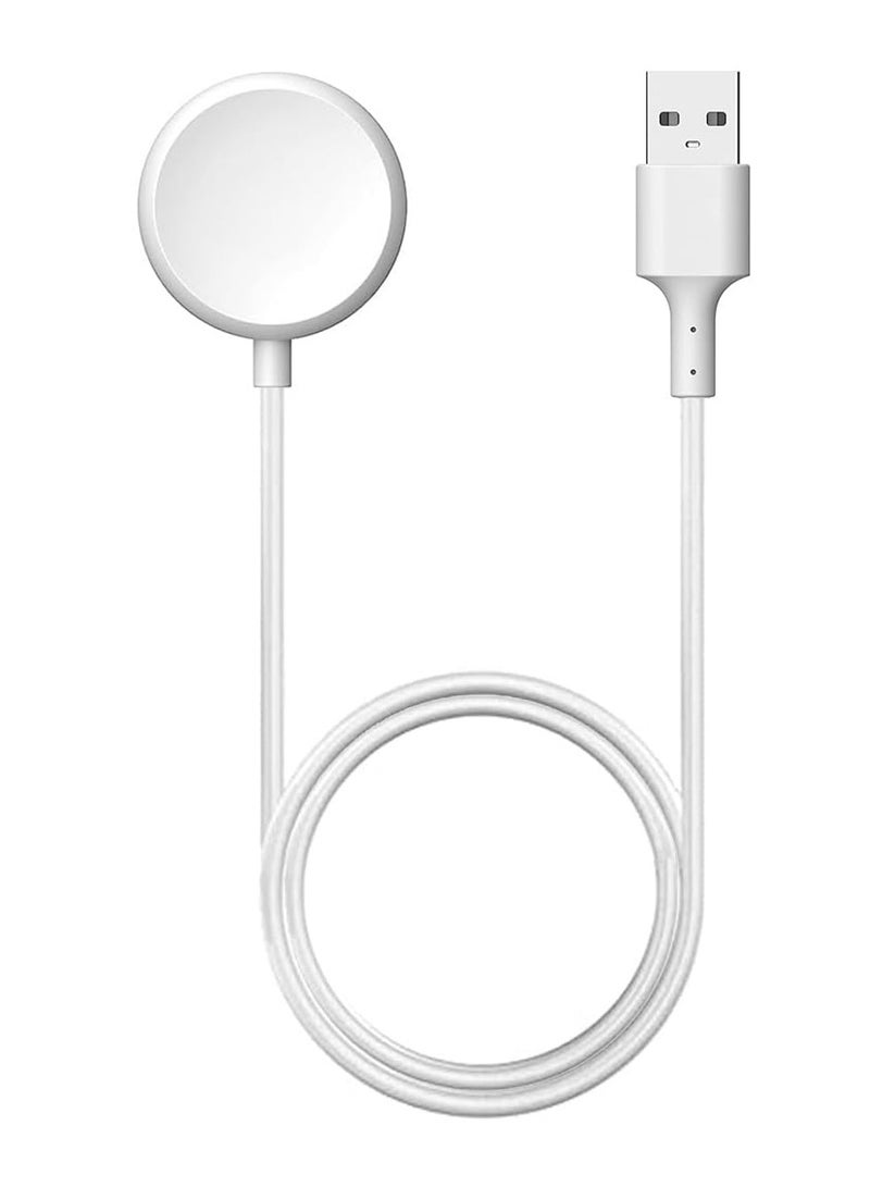 Charger Compatible for Google Pixel Watch, Replacement USB-A Charging Smartwatch Cable 3.3ft/1M (White) - Image 1