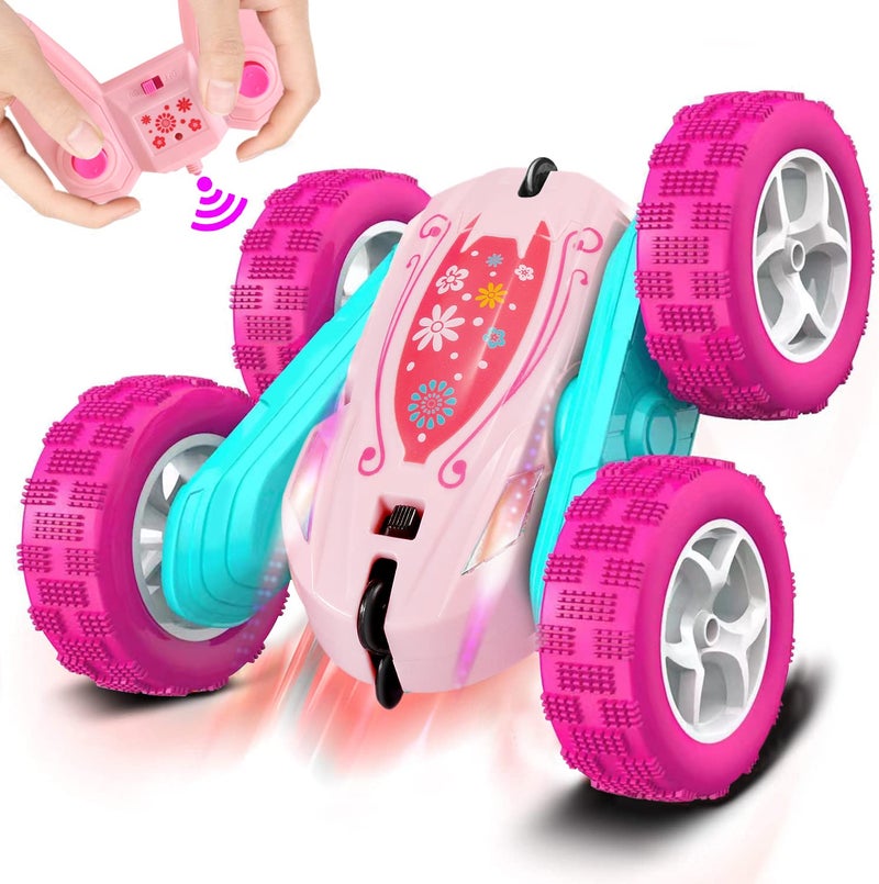 FREE TO FLY Rc Stunt Cars Double Sided 360Flip Rotating 4WD Race Car Toy for Outdoor  Indoor for 6 7 8 9 10 11 12 Year Old Girls Boys Birthday Gift for Kids Ages 6 - Image 2