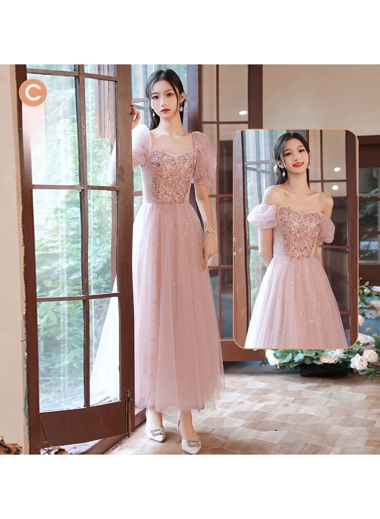 KUYING New Fashionable and Elegant Bridesmaid Dress  - Image 1