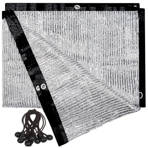 UNIUP UNIUP 70% Aluminet Shade Cloth Fabric Privacy Screen Pet Shade Car Cover Patio Garden Pergola Cover Canopy with  - Image 2