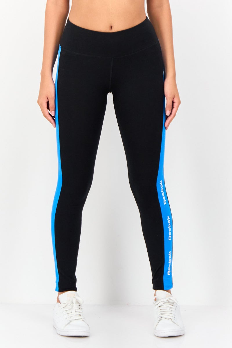 Reebok سروال ليجنغ رياضي نسائي مناسب للتدريب، أسود - Image 1