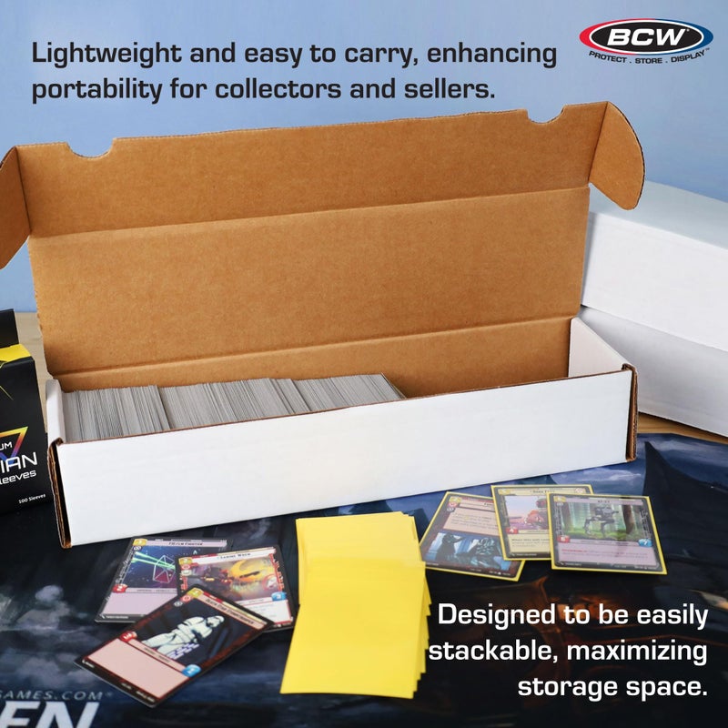 BCW 800ct Trading Card Storage Boxes - 3 Pack | Organizer for Sports Cards, MTG, Pokemon, and Card Games - Image 5