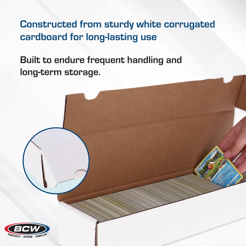 BCW 800ct Trading Card Storage Boxes - 3 Pack | Organizer for Sports Cards, MTG, Pokemon, and Card Games - Image 4