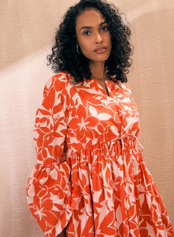 SASSAFRAS Floral Print Dress  - Image 4