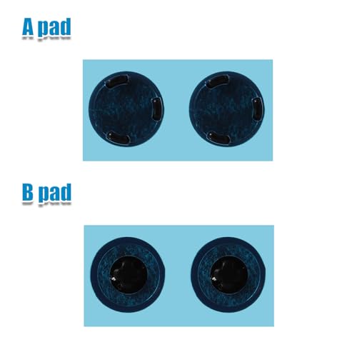 Lasuroa 4-Pack Laptop Case Bottom Rubber Feet Pads for Microsoft Surface Laptop 3/4/5, Diameter 0.35in, Black - Image 3
