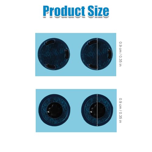 Lasuroa 4-Pack Laptop Case Bottom Rubber Feet Pads for Microsoft Surface Laptop 3/4/5, Diameter 0.35in, Black - Image 2