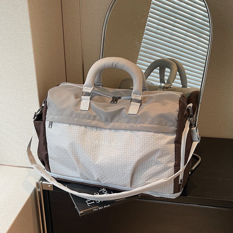 Large Capacity Expandable Travel Tote with Shoe Compartment, Waterproof and Scratch-Resistant, Wet and Dry Separation, for Gym and Short Trips - Image 3