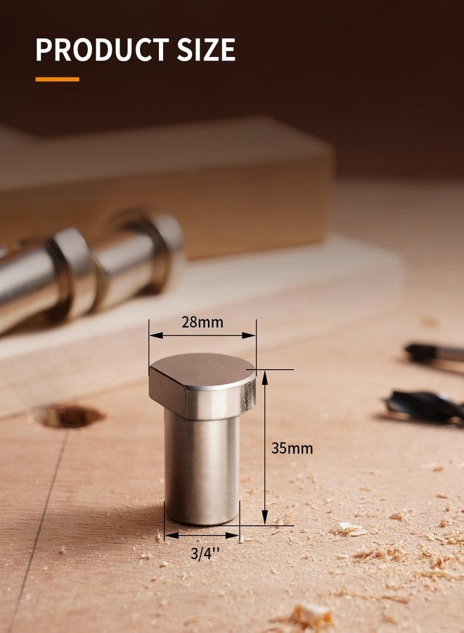 DAYDOOR Bench Dog Clamp, MFT Stainless Steel Table Stop for 3/4'' Dog Hole, Workbench Peg Brake Stops for Woodworking(19mm, 4 Pack) - Image 5
