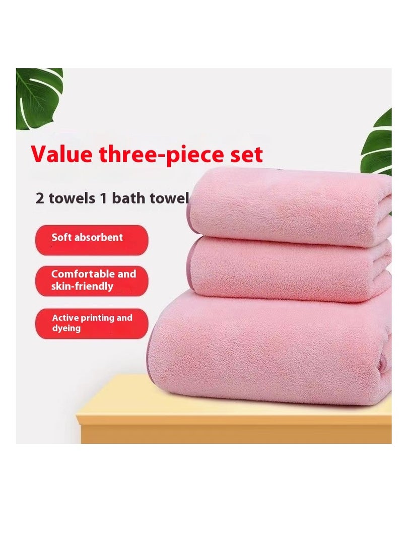 Bluejw مجموعة من ثلاث قطع من مناشف الحمام الناعمة - Image 3