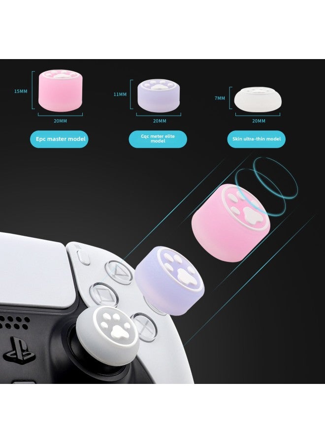 PS5/PS4/NS Gamepad Rocker Cap XBOXONES Silicone Elevated Cap XSX Luminous Claw 6 Pack-Model:Light Pink (luminous) - Image 4