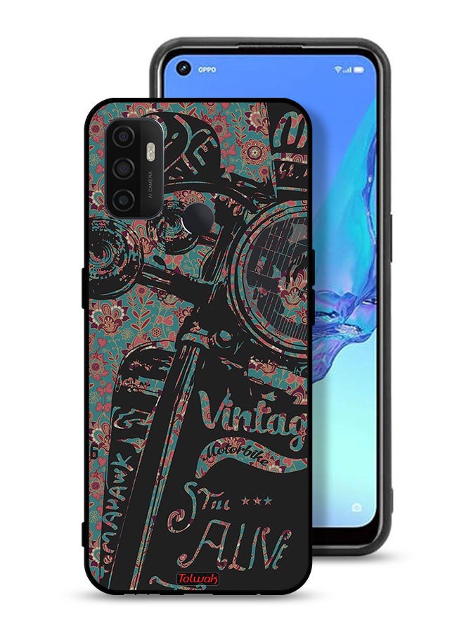 Tolwak Oppo A11s Protective Case Cover Vintage Motorbike - Image 1
