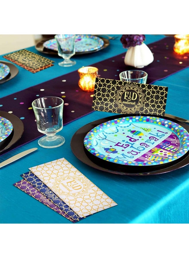 Paezm 6 Patterns 18 Pcs Eid Mubarak Money Envelopes - 7 x 3.2 inch Islamic Festival Cash Gift Card Holders for Kids, Ramadan Pockets Envelope for Eid Holiday Celebrations, Weddings, and Special Occasions  - Image 4