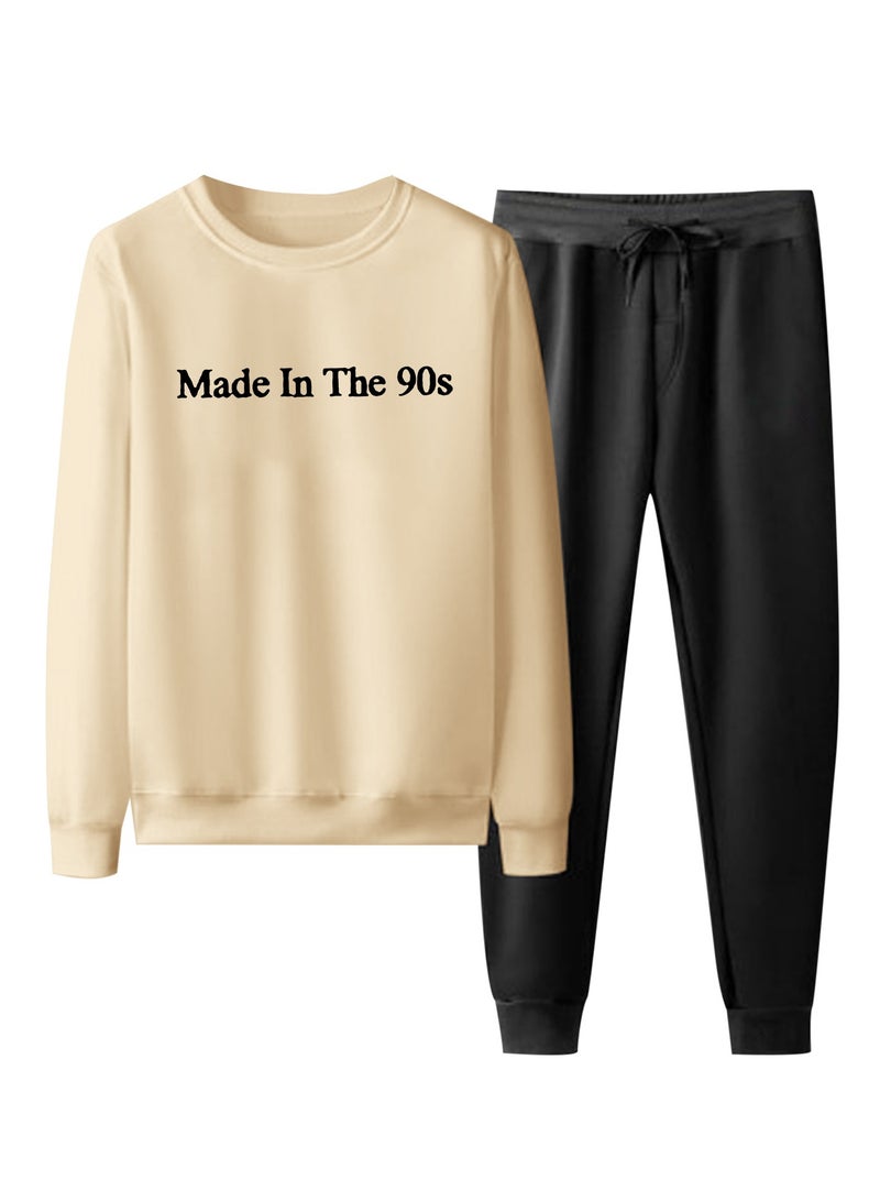 KUYING New Round Neck Sweatshirt And Pants For 2024  - Image 1