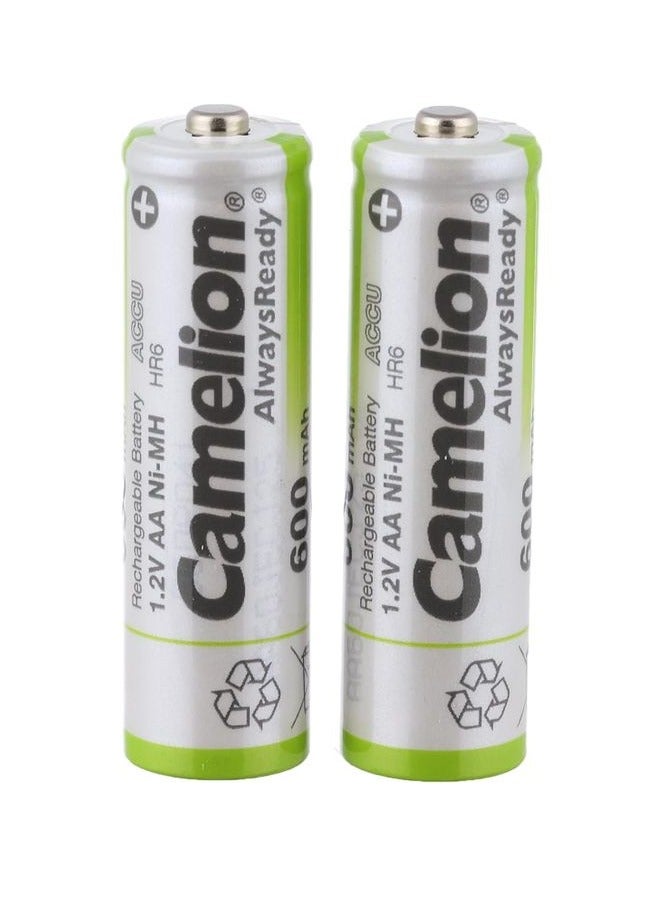 Camelion AlwaysReady AA 600mAh NH-AA600ARBP2 2pc Card - Image 2