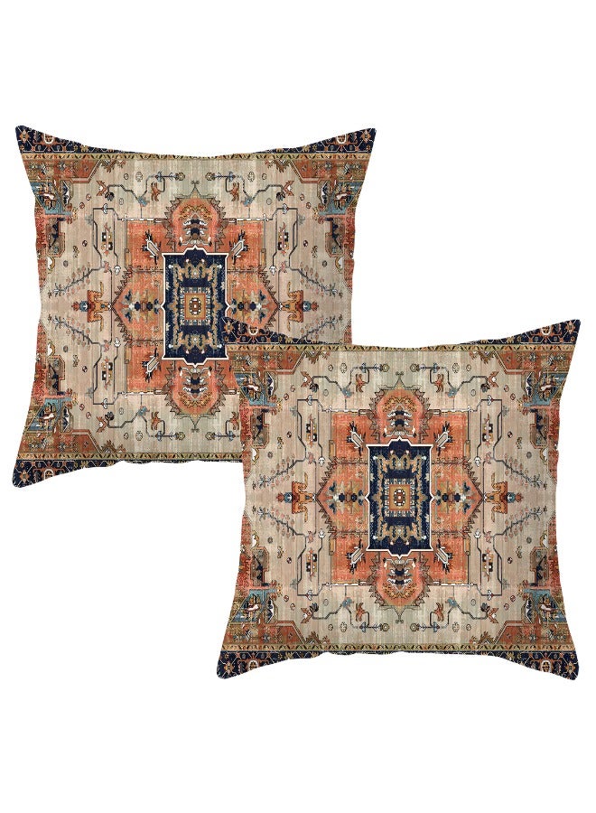 نيس آرت غطاء الوسادة مجموعة من 2 ، رمي غطاء الوسادة ، غطاء الوسادة بأسلوب حديث 45 سم × 45 سم ، لغرفة المعيشة أريكة أريكة سرير غطاء الوسادة 18 × 18 بوصة (نمط مزدوج الجانب) - Image 1